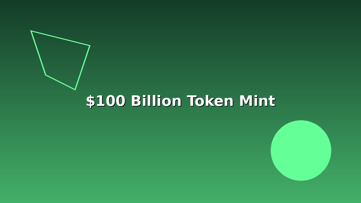 The $100 Billion Token Mint: Who Keeps the Fee?